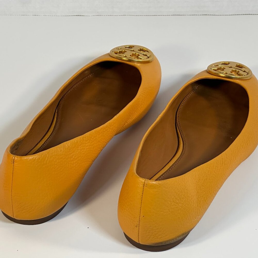 Tory Burch Size 9.5 Golden Flats - Picture 12 of 16